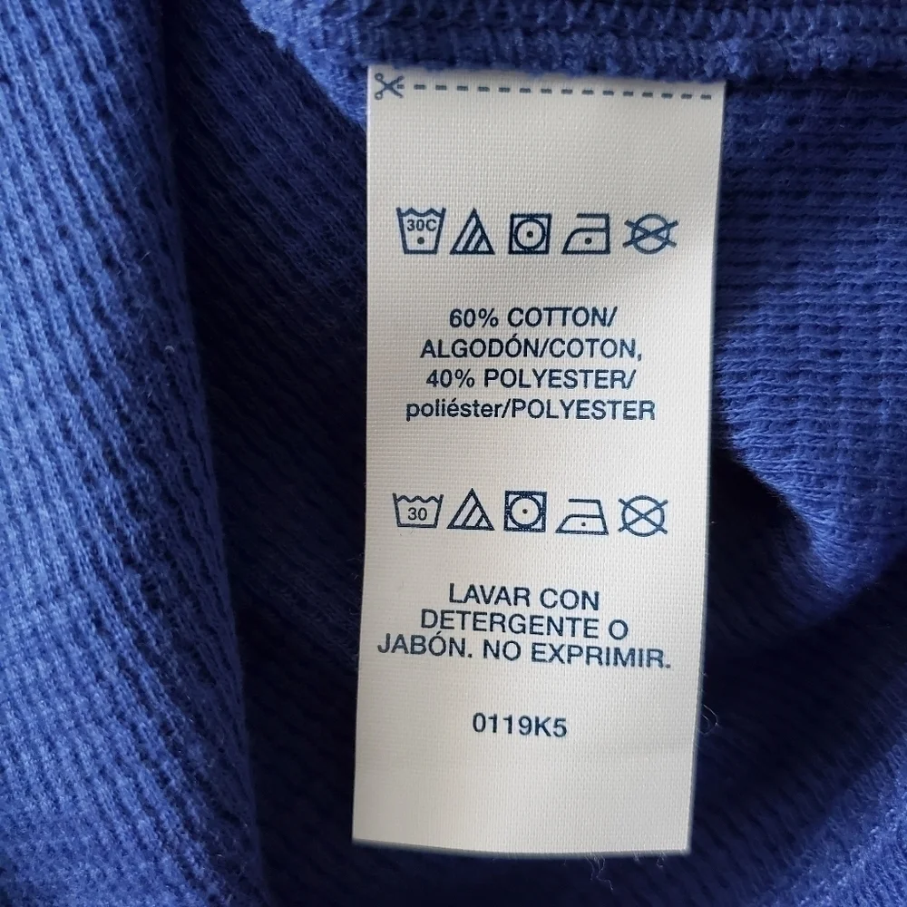 NEW Polo Ralph Lauren Logo Crest Blue Pajama Shirt